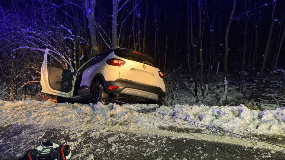 T2 Verkehrsunfall mit einer eingeklemmten Person in Scheiblingstein￼￼