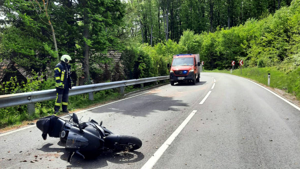 Motorradunfall am Schutzengelberg